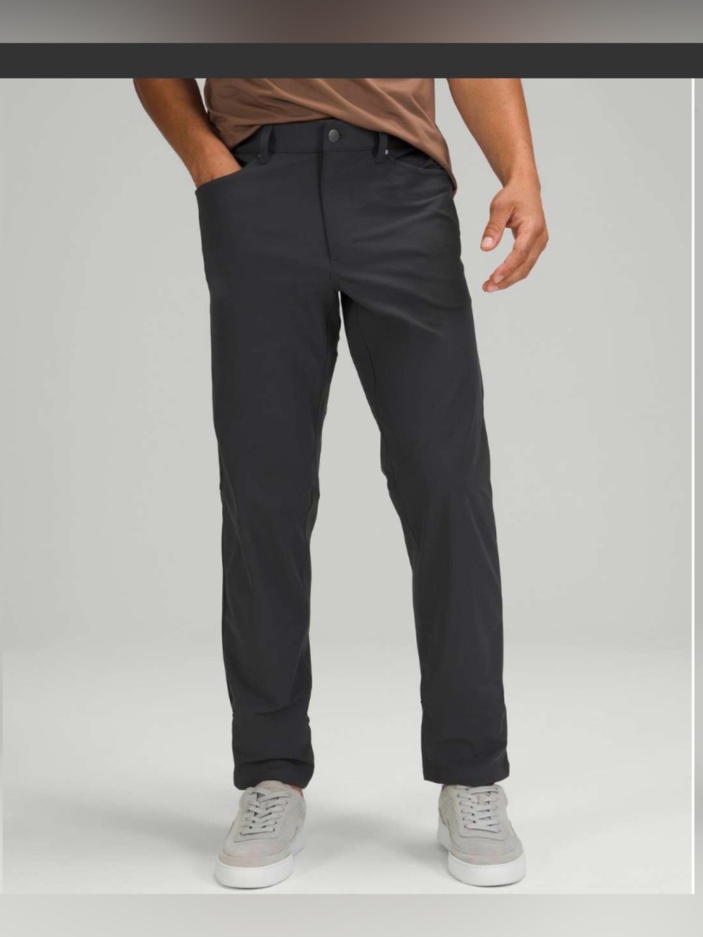 Lululemon ABC Classic-Fit 5 Pocket Pant Warpstreme in Obsidian , size 31